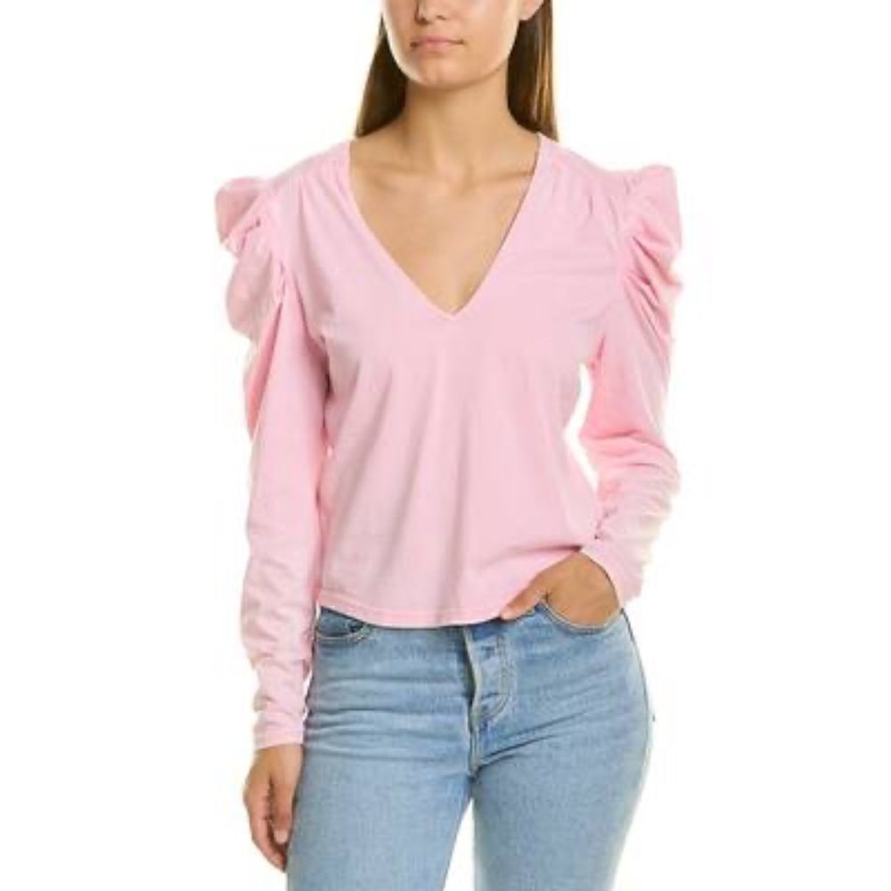 NWT Avec Les Filles puff shoulder top